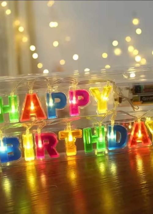 Letras LED “Happy Birthday” – Ilumina tus celebraciones