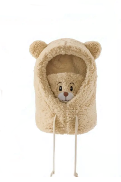 Gorro modelo oso peluche