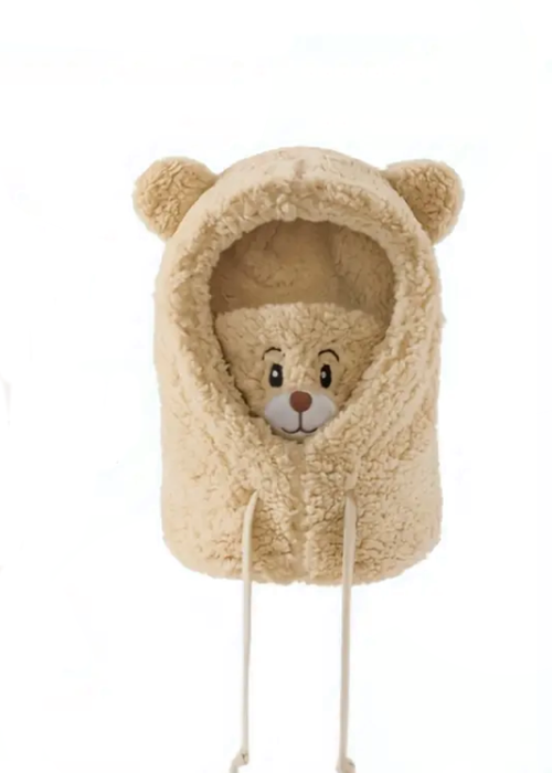 Gorro modelo oso peluche