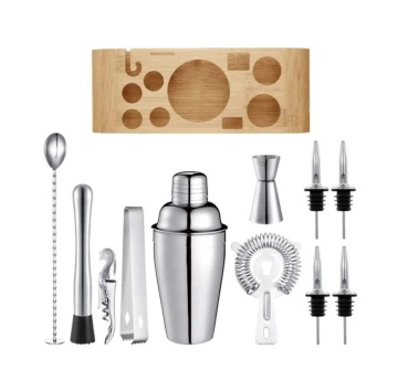 Kit coctelero 12 pz acero inoxidable
