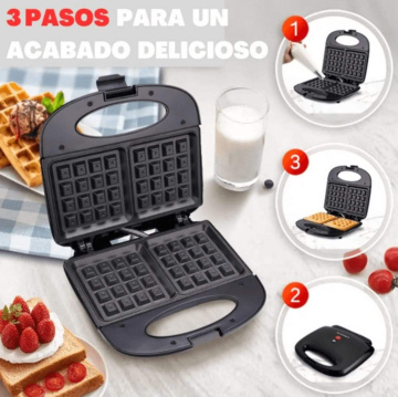 Waflera RAF – Calidad antiadherente + Potencia de 850 W