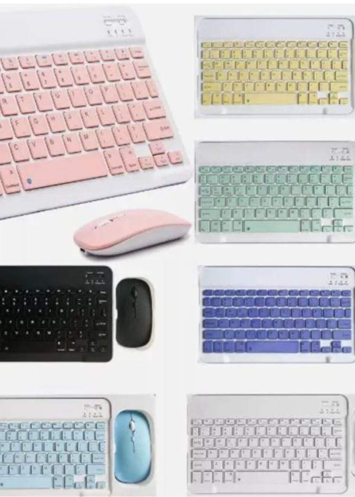 Teclado Inalámbrico + Mouse Combo – Ligero, Portátil y Listo para Todo