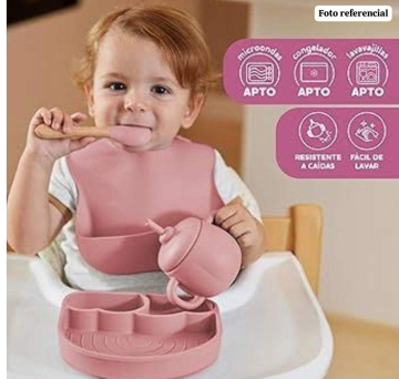 Kit de Utensilios de Silicona para Bebés — Comer Seguro, Alegre y Cómodo
