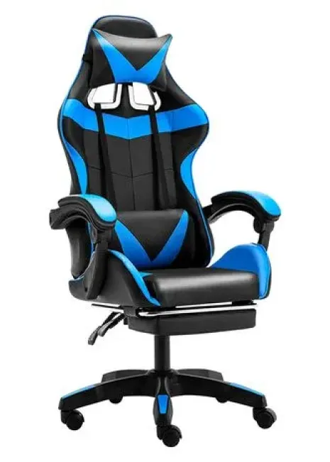 Silla Gamer Ergonómica Cojín Lumbar Y Posapies 135° 